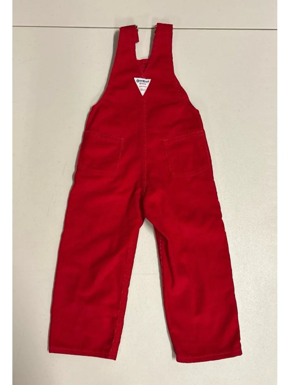 Vintage Oshkosh B’gosh Red Corduroy Overall 4T